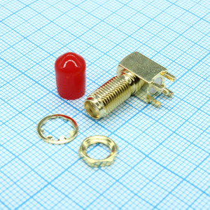 L-KLS1-SMA006-B, Разъем SMA для монтажа на печатной плате с штекером углового типа