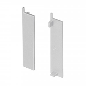 Заглушка PLINTUS-H58-F 046395, Пара глухих заглушек для профиля PLINTUS-H58-F серого цвета. Материал пластик.  В комплекте 2 шт., цена за 1 комплект.