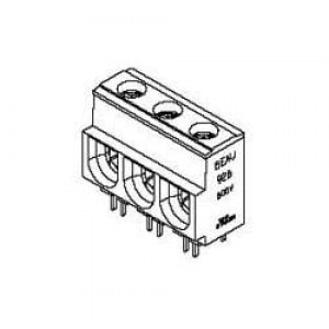39920-0503, Фиксированные клеммные колодки 15MM FIXED PCB 3P VERTICAL 85 AMP