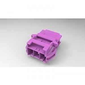 2-1971772-3, Проводные клеммы и зажимы 1x3 CAP HSG PANEL MOUNT KEY B PUR