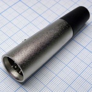 CANNON 54 7M, Аудио разъём XLR - вилка кабельная, 7 контактов, цвет - серебристый