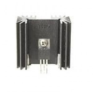 6396BG, Радиаторы High Power Extruded Style Stamped Heatsinks for MULTIWATT, Large Radial Fins and Straight Pin, Vertical Mounting, 5.6 n Thermal Resistance, Black Anodized, 2.89mm Hole, 25.4mm