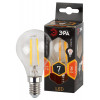 Лампочка светодиодная F-LED P45-7W-827-E14 E14 / Е14 7Вт филамент шар теплый белый свет Б0027946