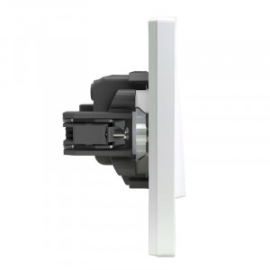 Выключатель 2-кл. СП Pixel 10А IP20 в сборе перламутр. TKE-PX-V2F-C04