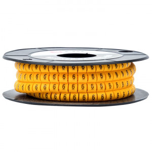 Маркер кабельный 6,0 мм2 