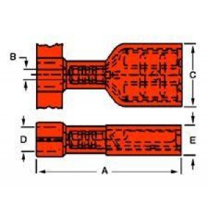 19003-0129, Клеммы QK DISCONNECT FEMALE 18-22 AWG
