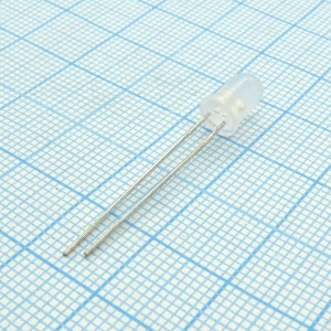 L-57GYW, Светодиод 5мм/зеленый/568нм/12-20мкд - желтый/588нм/5-10мкд/белый матовый/60°