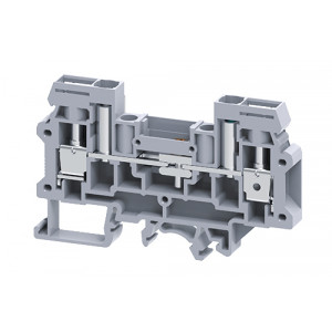 Измерительная клемма CDS6U, Измерительная клемма, тип фиксации провода: винтовой, номинальное сечение: 6 мм кв., 41A, 800V, ширина: 8 мм, цвет: серый, тип монтажа: DIN35