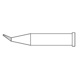 GT6-CN1505R, Паяльники GT Tip, T6, Conical, Bent, Reach, ( X L) 0.5 x 15.0mm