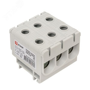 Клемма силовая вводная тройная КСВ 16-50кв.мм сер. PROxima plc-kvs3-16-50-grey