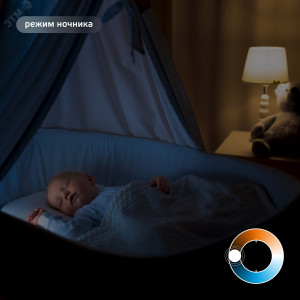 Лампа светодиодная умная филаментная LED 4.5 Вт 495 лм 2000-6500К E14 AC 220В IP20 изменение цветовой температуры и диммирование управление по Wi-Fi Smart Home 1250112