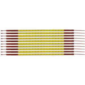 brd332952, SCNG-03-2 клипсы жёлтые, 300шт/упак, для провода 1-1.3мм диаметра, легенда 2