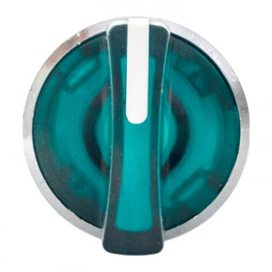 Исполнительный механизм переключателя ХB4 зеленый на 3 положения возвратный без фиксации, с подсветкой с короткой ручк IP65 EKF XB4BD3L-G-65