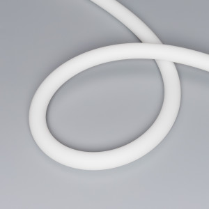 Лента герметичная MOONLIGHT-TOP-G280-D18mm 24V RGB 360deg (13 W/m, IP65, 3838, 5m, wire x1) 038762, Гибкая герметичная лента (неон серии MOONLIGHT), сечение 18х18 мм. Светодиоды SMD 3838 280 шт/м. Цвет свечения RGB, угол излучения 360°. Мощность 13 Вт/м, питание 24 В. Класс пылевлагозащиты IP65. Размеры 5000х18х18 мм. Резка не предусмотрена. Изгиб согла