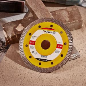 Диск алмазный отрезной ультратонкий 125x22.2x1.4x10 мм KR-90-0141