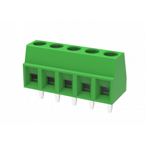 Клемма на плату MC-TM3.81H24C, Клемма, горизонтальный подвод кабеля, на плату, шаг: 3.81 мм, 24 полюса, фиксация провода пружинная, исполнение: стандартное, 160V, 8A, цвет: зеленый