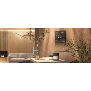 ARTGALLERY ТЕРМОСТАТ программируемый с Wi-Fi для электрического теплого пола, 16 А, моноблочный, ЧЕРНЫЙ GAL001038