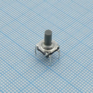 KSL0M211 LFTR, Кнопка тактильная 7.3Х7.4Х9.9мм  0.05А 32В 1.4H 100000циклов монтаж в отверстие