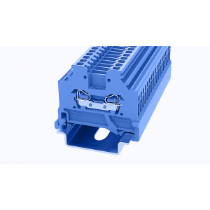 WS2.5-SD-01P-12-00Z(H), Проходная клемма, тип фиксации провода: пружинный, номинальное сечение: 2,5 мм кв., 24А, 800V, ширина: 5 мм, цвет: синий, тип монтажа: DIN35