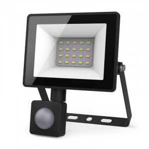 Прожектор светодиодный Elementary 20Вт 6500К IP65 1300лм 175-265В ДО с датчиком движения черн. 628511320