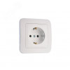 Изображение товара Розетка 1-м СП Lillium 16А IP20 с заземл. бел./бел. 70028