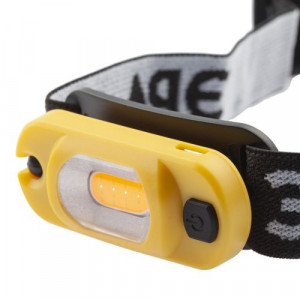 Фонарь аккумуляторный налобный светодиодный рабочий GA-801 мощный яркий 4 режима желт./черн. Б0061089