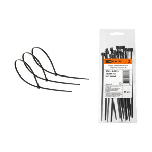 Хомут 7,6х300мм нейлон (черный) (50шт) SQ0515-0235