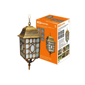 Светильник садово-парковый "Беседка" 60 Вт, подвес, матовое/бронза, Е27, SQ0330-0335