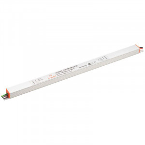 Блок питания ARV-24060-LONG-D (24V, 2.5A, 60W) 023265(1), Источник напряжения с гальванической развязкой для светодиодных изделий. Входное напряжение 200-240 VAC. Выходные параметры: 24 В, 2.5 А, 60 Вт. Встроенный PFC >0.5. Негерметичный алюминиевый корпус IP 20. Габаритные размеры длина 365 мм, ширина 18 мм, вы