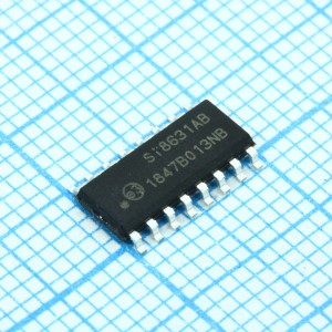 SI8631AB-B-IS1R, Цифровой изолятор 2.5кВ общего применения 16SOIC