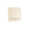 Изображение товара Выключатель 2-кл. СП Lillium 10А IP20 крем./крем. 70203