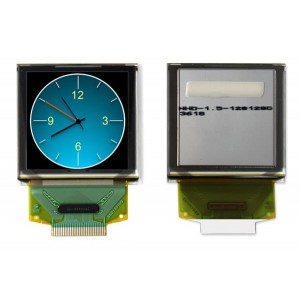 NHD-1.5-128128G, Светодиодные дисплеи и принадлежности 1.5 IN Full Color OLED Glass