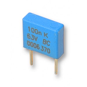 BFC237021333, Пленочный конденсатор 0,033мкФ 100VDC/63VAC ±10% 7,2х2,5х6,5мм 105°C