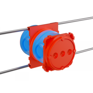 Универсальная установочная коробка для заливки в бетон, 90х71х110мм 59393U
