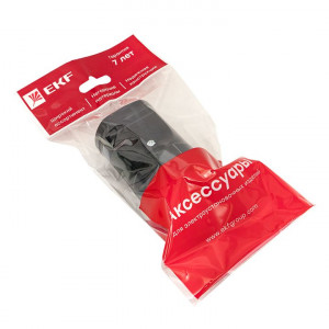 Штепсельное гнездо с/з черное 16А 250 В Proxima EKF ASG16-30-r