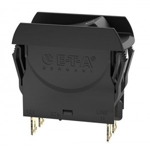 3120-N323-P7T1-W01D-5A, Автоматические выключатели Circuit breaker switch, 5A, 2 pole, 240VAC/ 50VDC, black, actuator guard