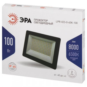 Прожектор светодиодный LPR-023-0-65K-100 100Вт 6500К 8000лм IP65 185х176х37 уличный Б0052026