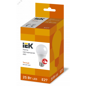 Лампа LED A80 шар 25Вт 230В 3000К E27 LLE-A80-25-230-30-E27
