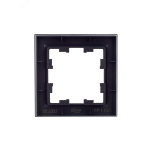 Рамка 1-м BRITE РУ-1-БрС сталь BR-M12-K46