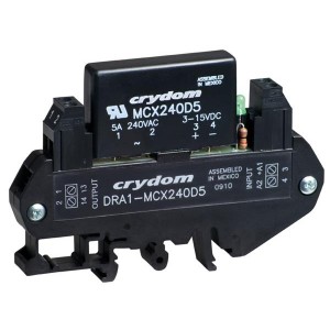 DRA1-MCXE240D5, Твердотельные реле - Промышленного монтажа DIN Mt 280 VAC/5A out 15-32 VDC input