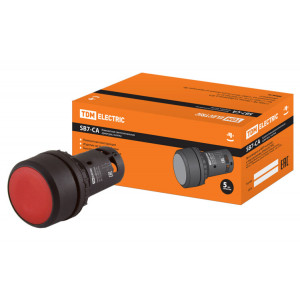 Кнопка SB7-CA45 d22мм 1з+1р красная SQ0746-0012