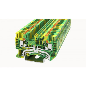 DS4-PE-01P-1C-00Z(H), Заземляющая клемма, тип фиксации провода: Push-in, номинальное сечение: 4 мм кв., ширина: 6,2 мм, цвет: желто-зеленый, тип монтажа: DIN35