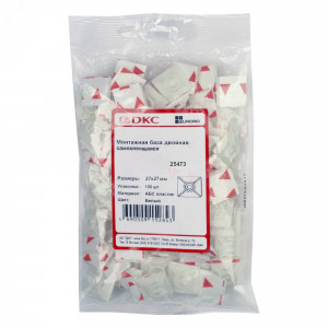 База монтажная самоклеящаяся 28х28 бел.  25473SR