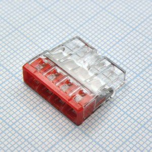 2273-244, 4х(0,5-2,5мм2), не горюч.,контакт.паста. Для быстрого соединения Cu+Al проводов