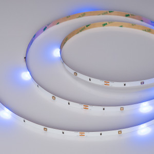 Лента RT-G12-8mm 24V UVC270 (2.9 W/m, IP20, 3737, 5m) 033220, Гибкая лента UVC, светодиоды smd 3737 12 шт/м (+6 шт/м smd 1206 для идентификации работы ленты), белая плата 8 мм, скотч 3М. Цвет ультрафиолетовый 270-275 нм + синий 460 нм, бактерицидное излучение, не допускать попадания в глаза(!). Питание 24V, мощность