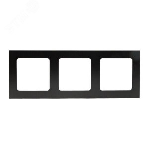 Рамка 3-м Стокгольм металл. черн. PROxima EZM-G-304-10