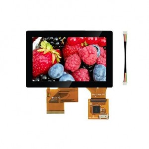 TDP0500T800480PCAP, Средства разработки визуального вывода 5 INCH 800 x 480 PCAP MULTI TOUCH LCD PANEL INCLUDING TOUCH CABLE