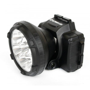 Фонарь аккумуляторный налобный LED5362 7LED 2 режима 220В пластик. черн. (бокс) 11256