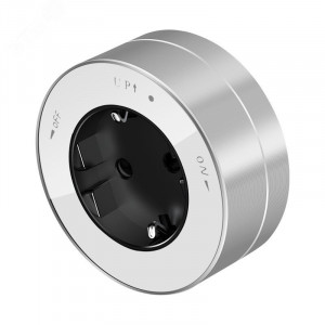 MultiTrack Розетка 2К+З круглая 16А/250В Белый MTK13001W