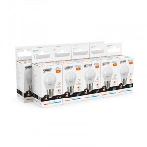 Лампа светодиодная Elementary 6Вт P45 шар 3000К тепл. бел. E27 420лм 53216